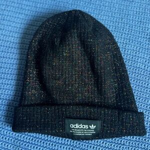 Adidas Black Beanie with Colorful Specks